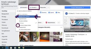 Hogyan állítsd be a Kreatív Webdesign Tanfolyam Facebook oldalát?